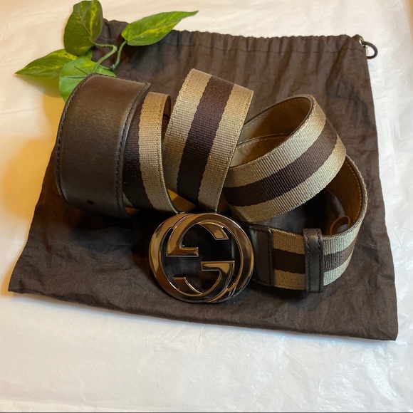 Gucci Other - ❌SOLD❌Gucci Canvas & Leather Men’s Double G Belt